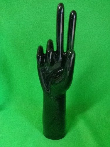 Schwarze porzellan hand - schwarze,
