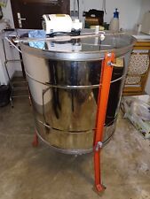 Honigschleuder elektrisch, 4-Waben-Selbstwende-Schleuder, Edelstahl