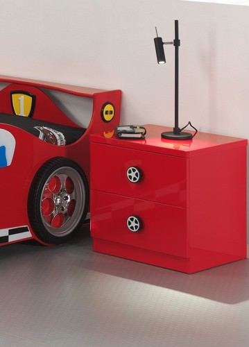 Nachtkommode monza rot - nachtkommode,