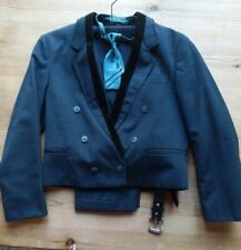 Kommunionanzug festlich mit Hemd und Schleife zweireihig mit Samt Besatz.Wie neu