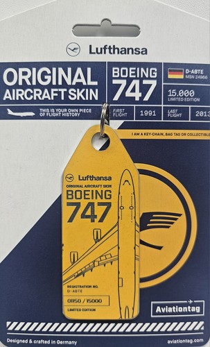 Aviationtag lufthansa boeing - aviationtag,