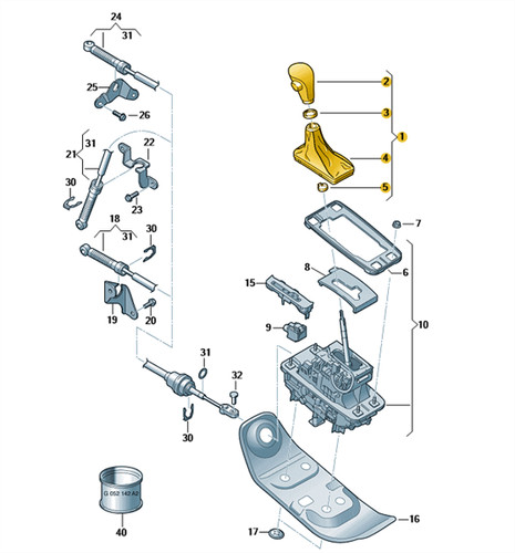 Original schaltknauf automatik - schaltknauf,