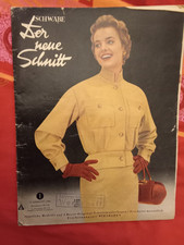 Mode-Zeitschrift Schwabe Der neue Schnitt o. Schnittmuster 8. Jahrgang 1955
