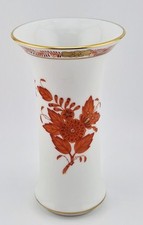 Herend Apponyi Orange 7035 AOG Kleine Blumenvase Tischvase Dekovase Vase  12 CM