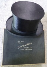 Alter Klappzylinder mit Hutschachtel  - Chapeau Claque - Durchmesser 56 cm - Top