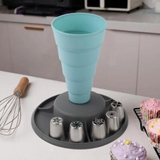 Spritzbeutel Halter Ständer Tortendekoration für Butter Backzubehör Gebäck