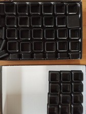 Lamellenstopfen Vierkantrohr  Kunststoff Restposten 50 Stück 40x40