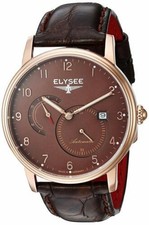 ELYSEE Priamos Herrenuhr Automatik Datum Sichtboden Bi-Color 42mm 77016B
