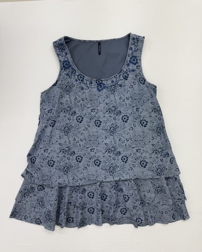 Tops mädchen blau blumen - tops,