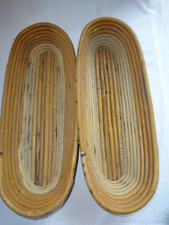 vintage Brotkorb, Gärkorb, Dachbodenfund, 2 Stück, ca 40 cm lang
