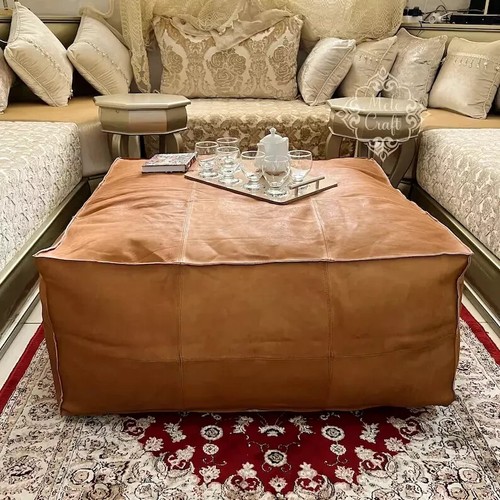 Pouf leder marokkanischer - pouf,
