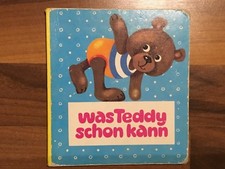 DDR Kinderbuch - Was Teddy schon kann - Pappbuch Graichen DDR Postreiter 1986