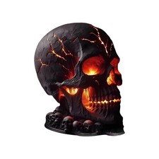 Skelettlampe Schädel Flammenschisch Lampe Halloween Dekorationen Gothic Home
