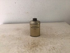 Alte kleine Blechdose“FOOT POWDER“ Shabby Blechflasche Brocante Vintage Landhaus