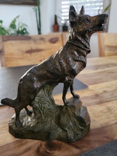 Skulptur hund aus bronze l - bronze,,