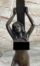 Figur Messingskulptur Vienna Unterzeichnet Bergman Erotik Chained Handgefertigt