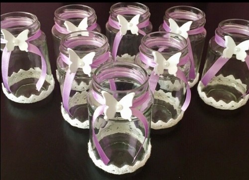 Windlichter glas rund - 8x,