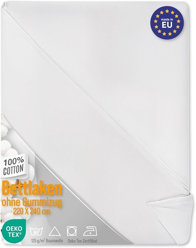 Bettlaken ohne gummizug - bettlaken,