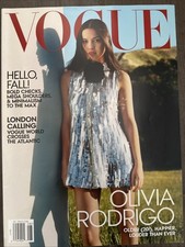 VOGUE US Magazine Olivia Rodrigo August 2023 Vintage American USA Fashion