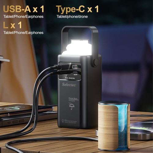 Tragbare powerstation 66w - tragbare,