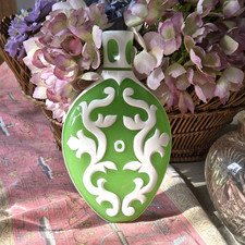 Großer böhmischer Glasflakon, Schnupftabak, geschnittenes Glas