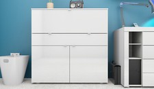 Sekretär Dolly Kommode Büroschrank Homeoffice Schreibtisch Weiß Breite 110 cm