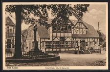 Bad Essen, Das Hotel Sieck, Inh. G. Langrehr, Ansichtskarte 1938 