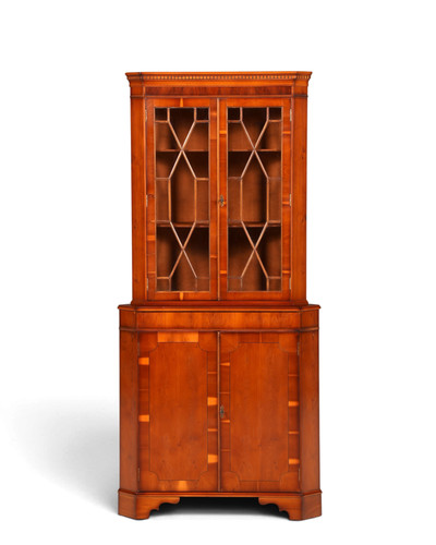 Englische eckvitrine 60s - eckvitrine, echt