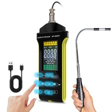 Tragbares Hitzdraht-Anemometer für Luftgeschwindigkeit Temp, Luftvolumen CFM CMM