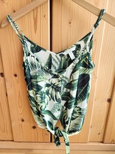 Trägertop Bluse Blätterdruck