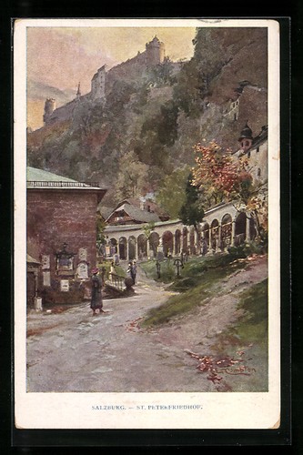 Künstler edward theodore - künstler-ak,