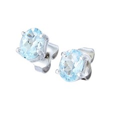 Ohrstecker Aquamarin 750er