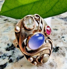 opulenter Damenring mit