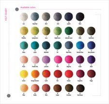 1000 Stück x 3cm Filzkugeln Filzperlen Filzbälle WOLLE