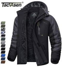 Herren Wasserdichte Winterjacke Warme Wintermäntel Outdoor Ski Schnee Kapuzenjac
