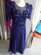 exclusives Abendkleid, Gr. 42 Spitze, Perlen,  Glitzer, superchice Traumrobe