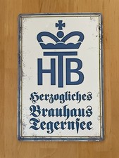 Blechschild 20cm x 30cm HTB# Herzogliches Brauhaus Tegernsee # Bier# Bar
