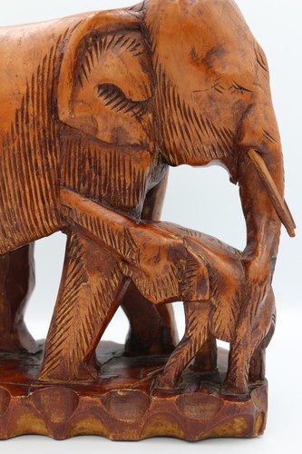 Großer vintage holz elefant - großer, holz-elefant
