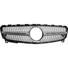 Kühlergrill schwarz silber - kühlergrill, schwarz/silber
