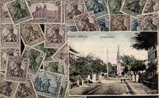 Briefmarken Passepartout Ak