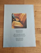 Mercedes Polsterungen - Serien-, Leder-MB-Tex + Velours - PROSPEKT (12/1977)