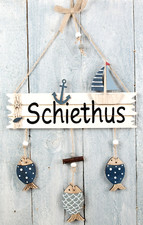 Holz Türschild Schiethus