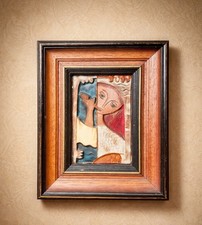 Mid-Century Keramikrelief -