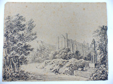 Skizze Zeichnung Klosterruine