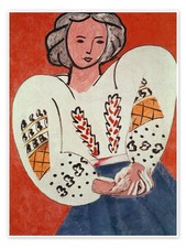 Poster Die rumänische Bluse, 1940 - Henri Matisse