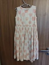 Kleid Steiff 128 Weiß Blumen