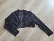 NEU Damen Bolero Gr. 46 schwarz festlich Spitze elegant Stola zum Abendkleid