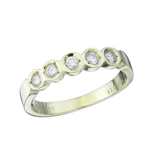 Ring brillanten 585er gelbgold - ring,
