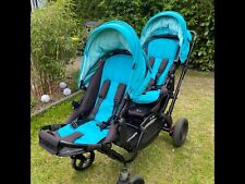 ABC Design Zoom Geschwisterwagen, Zwillingswagen türkis