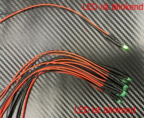 10x led 5mm grün gefärbt - led,